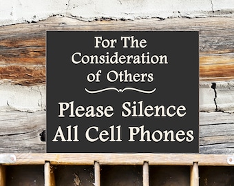 No Cell Phones Sign Etsy