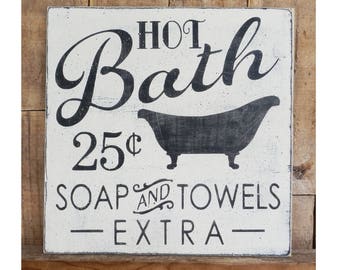 Hot Bath 25 Cents Etsy