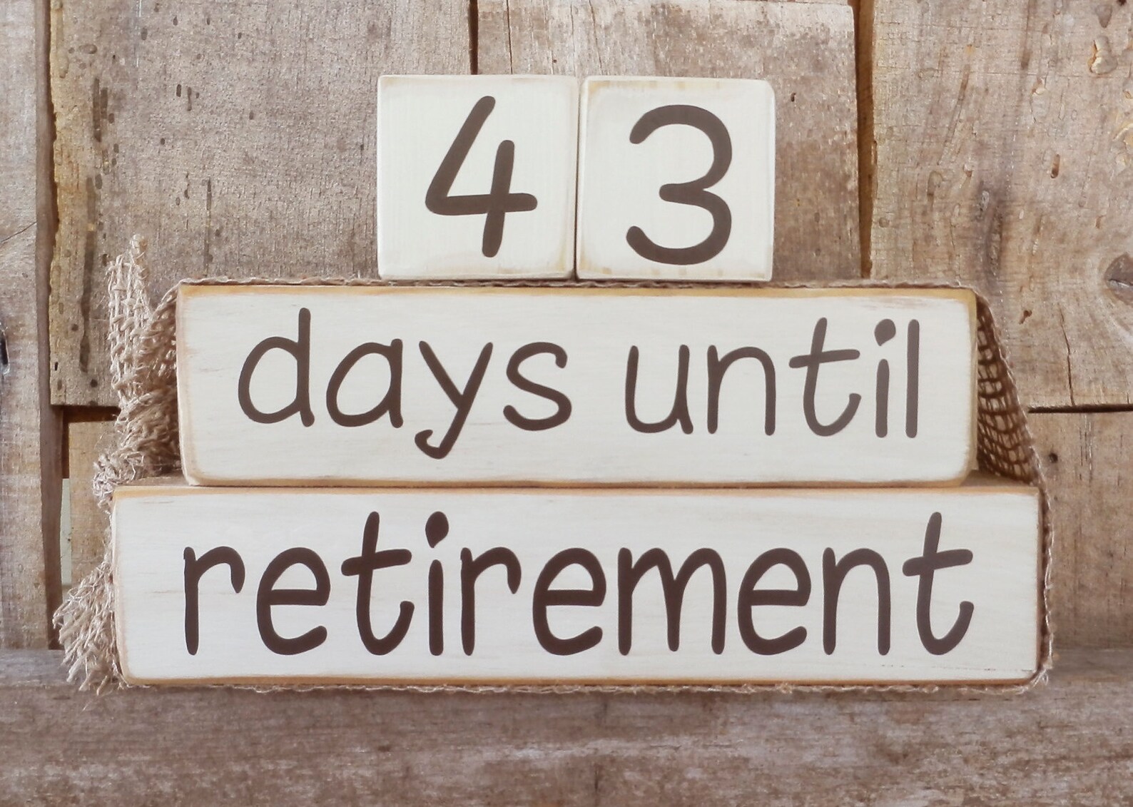 Retirement Countdown Days Until Retirement Retirement Etsy