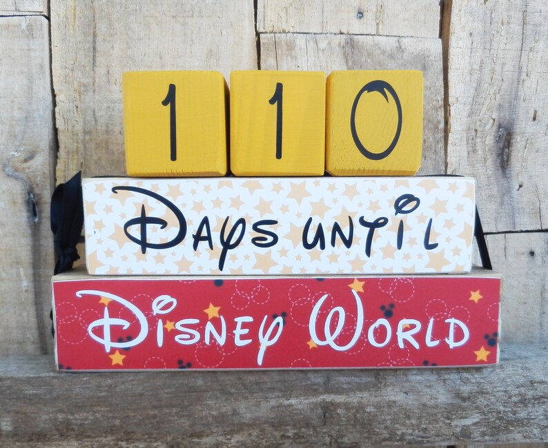Disney Countdown Disney World Countdown Disneyland Etsy