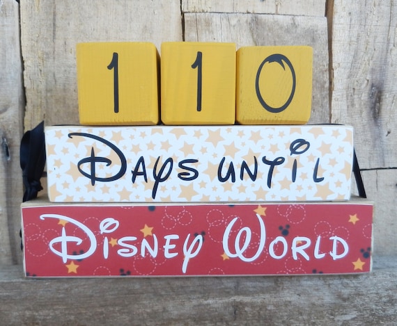 Disney Countdown, Disney World Countdown, Disneyland Countdown, Countdown Blocks, Days Until Disney, Disney, Disneyland, Vacation Countdown