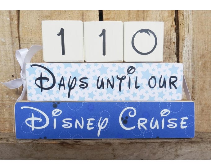 Disney Countdown Blocks - Etsy