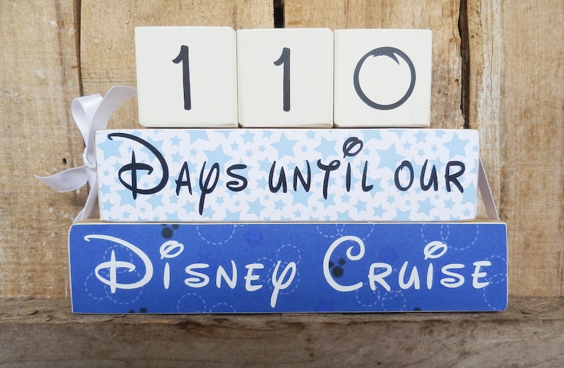 Countdown Blocks Disney Cruise Countdown Disney Countdown - Etsy
