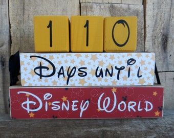 Disney Countdown Blocks - Etsy