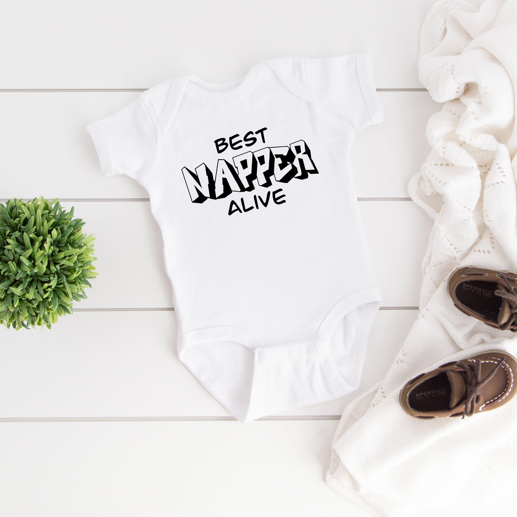 Best Napper Alive Onesie Funny Onesie Baby Gift Short or Long Sleeve Onesie