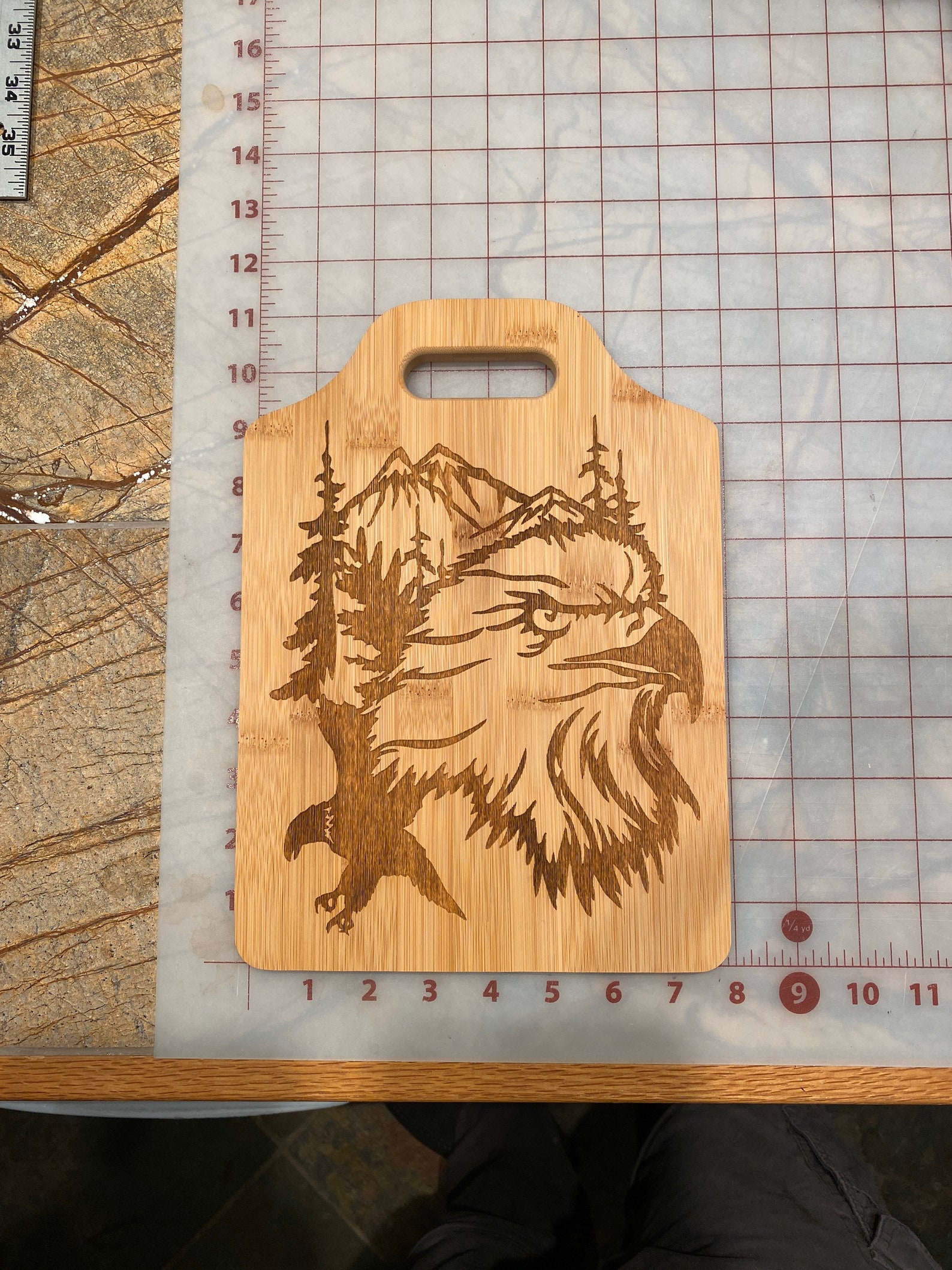 mountain peak eagle frame