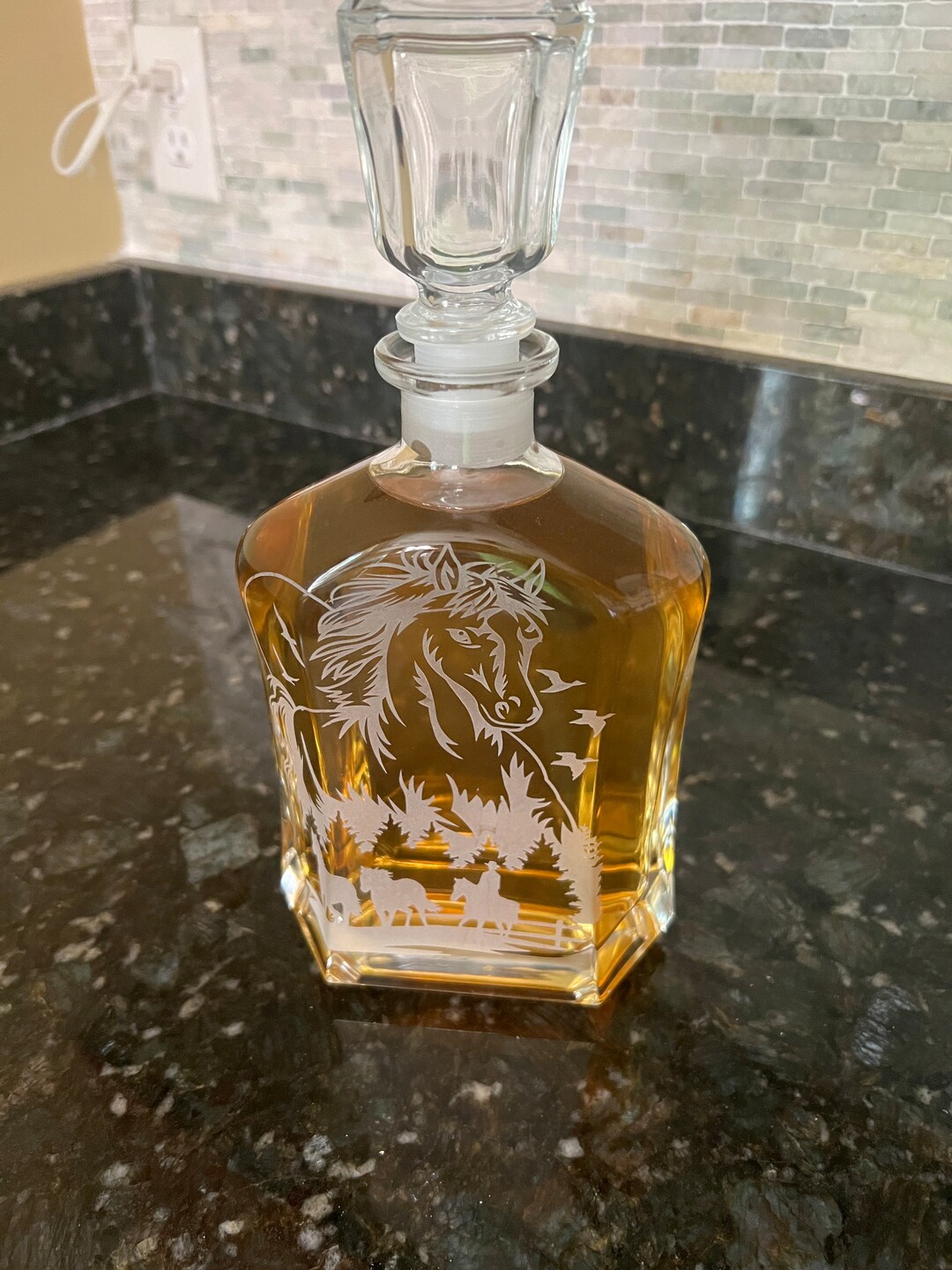 Wild Mustang Decanter Horse Decanter Whiskey/scotch/bourbon/brandy
