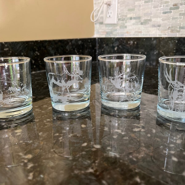 Mixed Drink Glasses Etsy