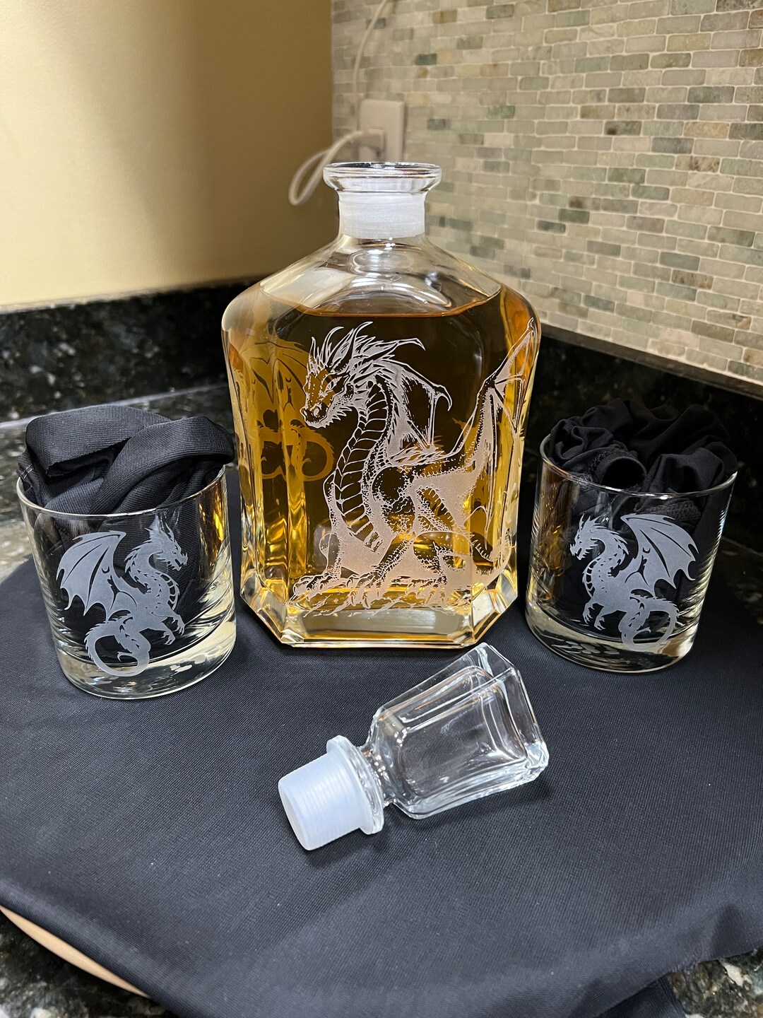 Dragon Whiskey Decanter Dragon Gift Set Dragon Gift 23.75 Oz. Decanter