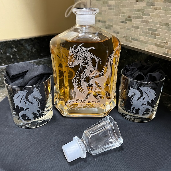 Dragon Decanter Etsy