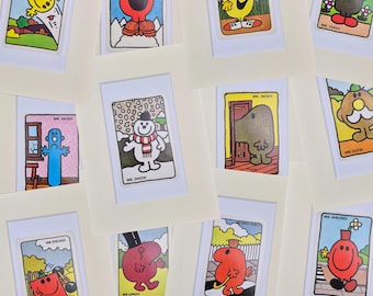 Mr Men - Original Vintage Cards in Mounts