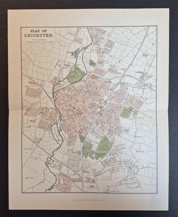 Leicester - Original 1895 County Map