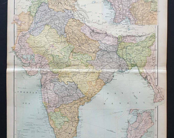 Original 1908 map - India