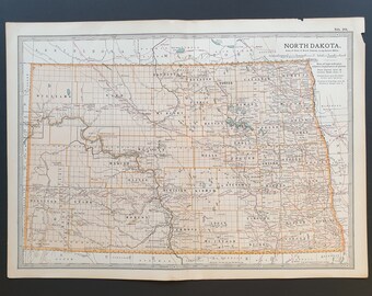 North Dakota - Original 1902 map