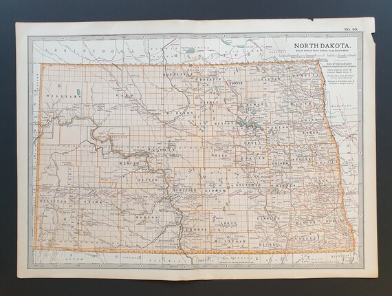 North Dakota - Original 1902 map