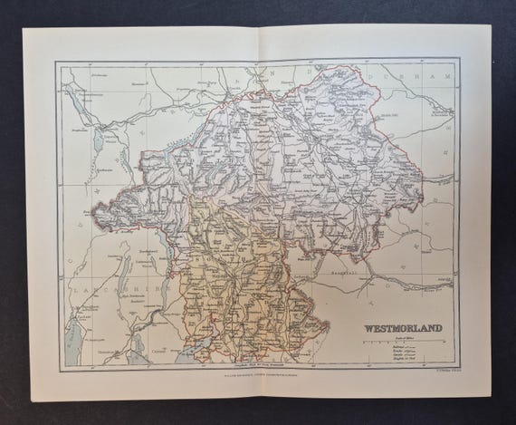 Westmorland - Original 1895 County Map