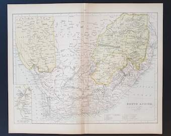 South Africa - Original 1898 map