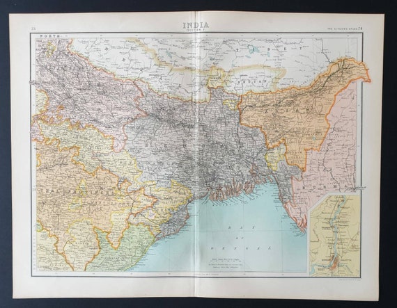 Original 1899 map - India Section 2