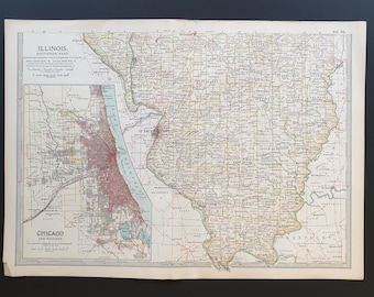 Illinois (Southern Part) - Original 1902 map