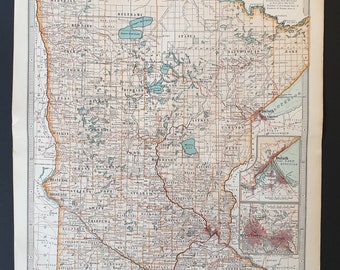 Minnesota - Original 1902 map
