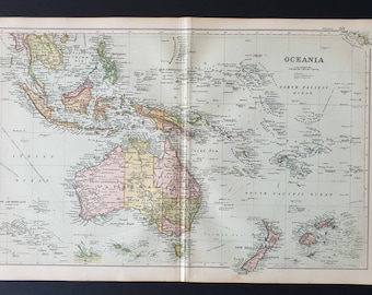 Oceania - Original 1908 map