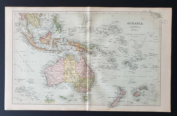 Original 1908 map - Oceania