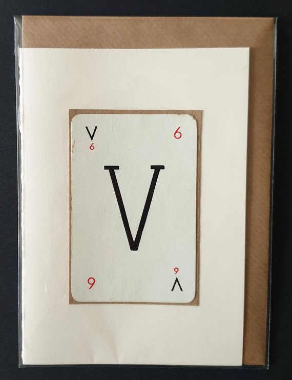 Original vintage Lexicon letter card - V
