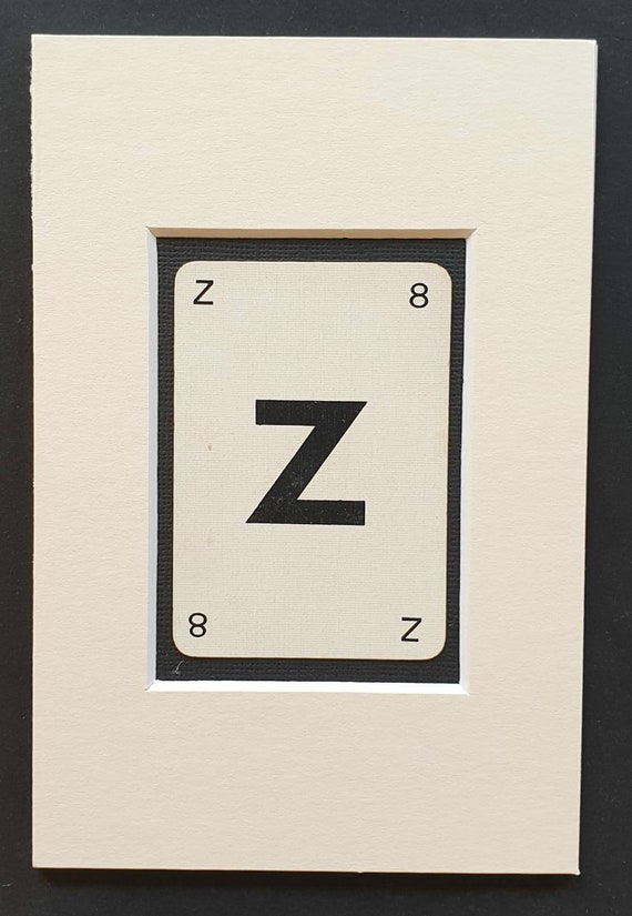 Original vintage letter card in mount - Z