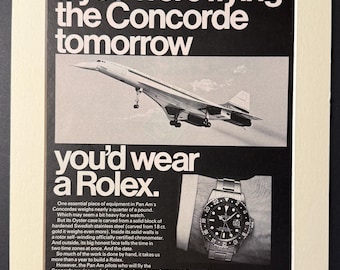 Rolex - Original Vintage October 1972 Advert | Luxury Watch Room Decor