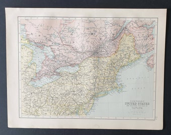 Northern United States (and Canada) - Original 1903 map