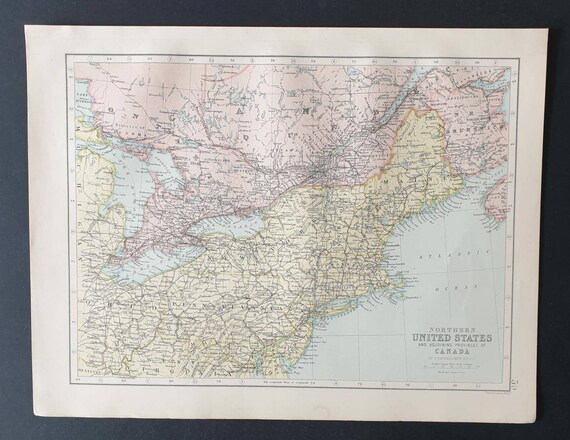 Original 1903 map -  Northern United States (and Canada)