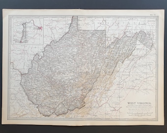 West Virginia - Original 1902 map