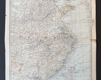 China (Eastern Part) - Original 1902 map