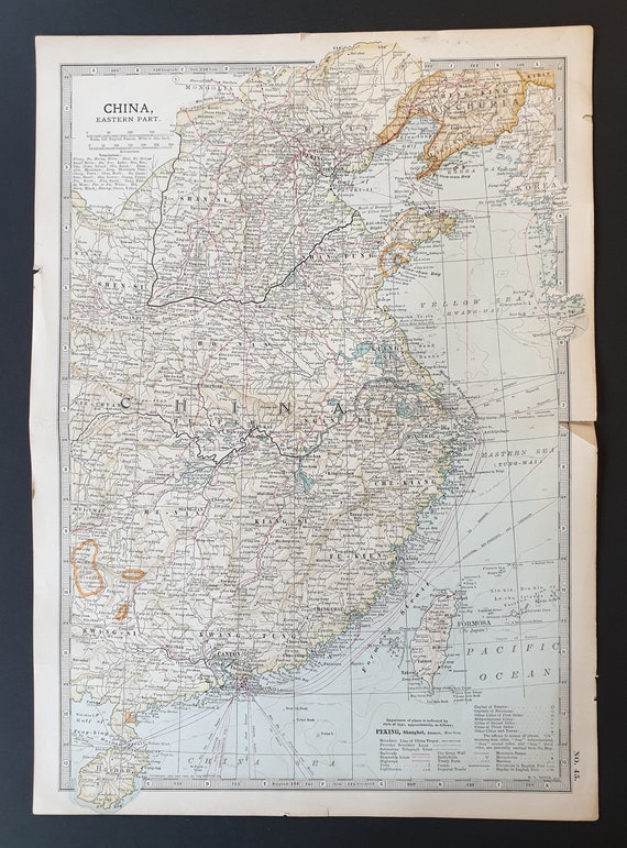 China (Eastern Part) - Original 1902 map