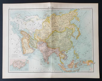 Asia - Original 1899 map