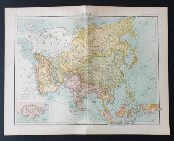 Original 1899 map - Asia