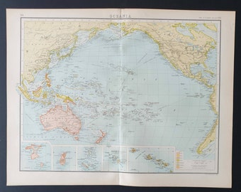 Oceania - Original 1899 map