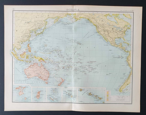 Original 1899 map - Oceania