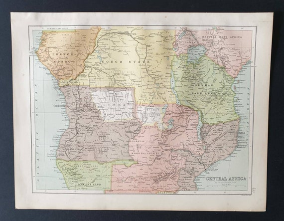 Original 1903 map -  Central Africa