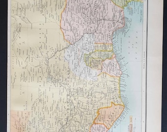West Africa - Original 1899 Map | Antique Map Wall Art