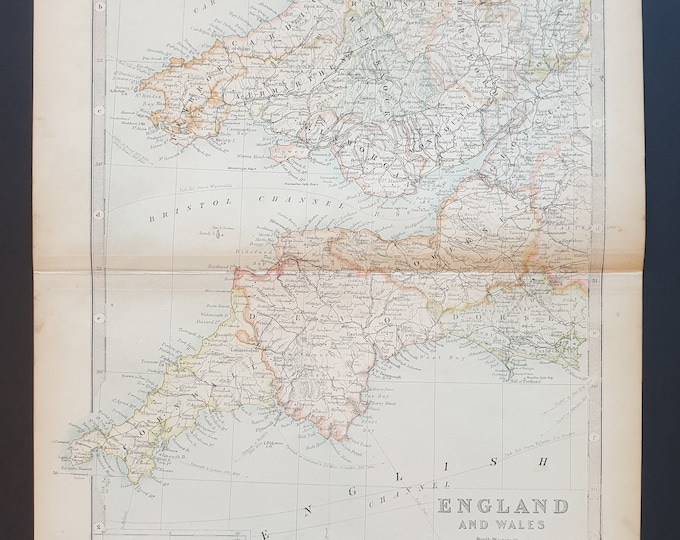 England and Wales (South Western Section) - Original 1898 map