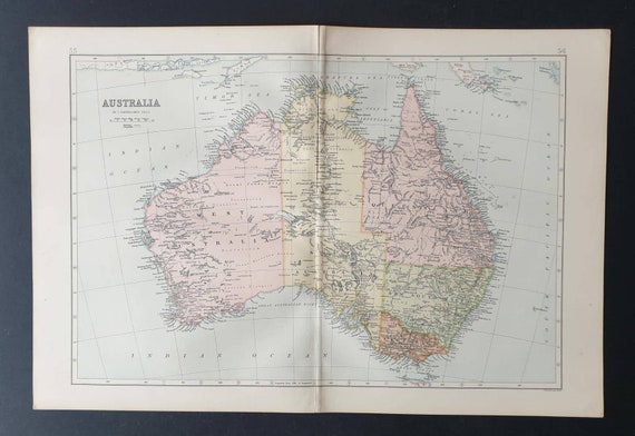 Original 1903 map - Australia