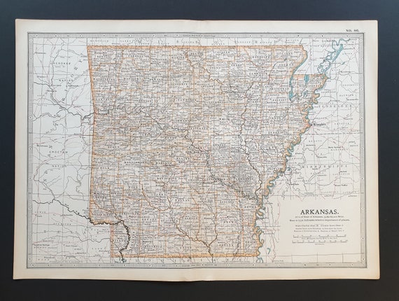Arkansas - Original 1902 map