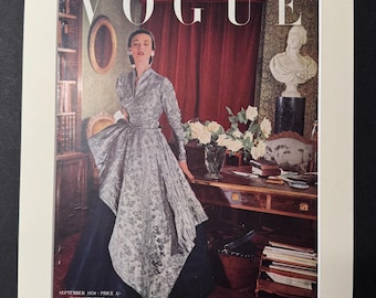 British Vogue - Original September 1950 Vintage Cover