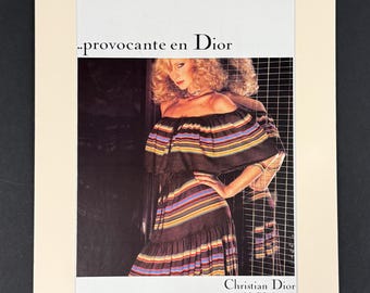 Dior - Original March 1977 Vintage Advert