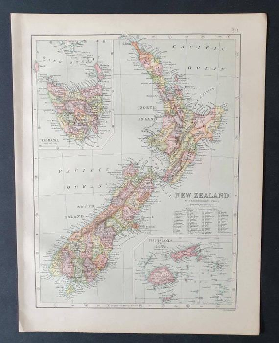 Original 1903 map - New Zealand