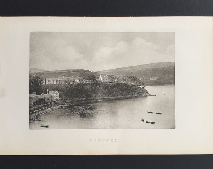 Portree - Original 1897 Scottish print