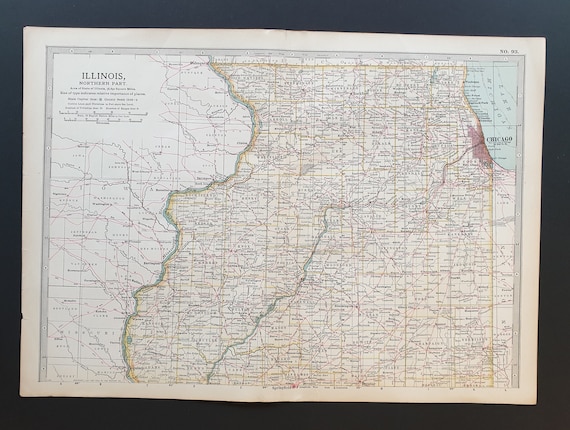 Illinois (Northern Part) - Original 1902 map