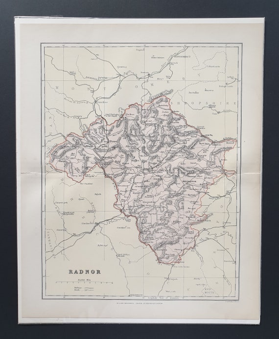 Radnor - Original 1893 County map