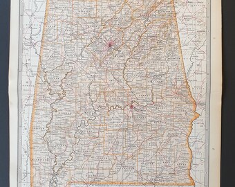 Alabama - Original 1902 map